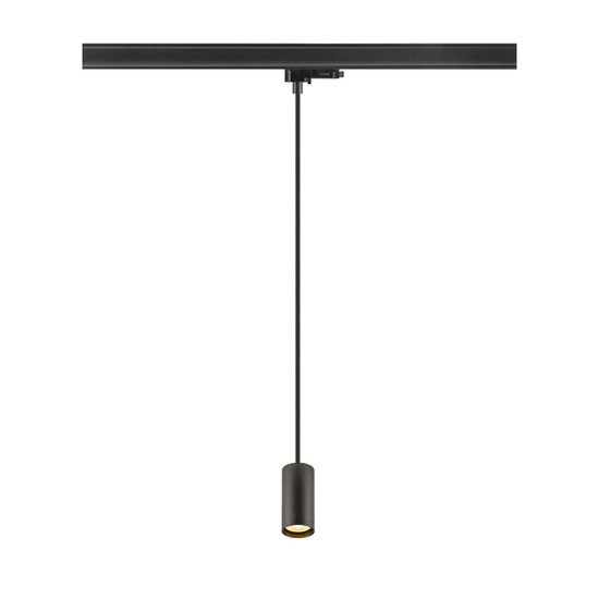 SLV 1011725 ENOLA 2.0 M, 3-Phasen Pendelleuchte, Single, GU10 MINI, PAR11, schwarz