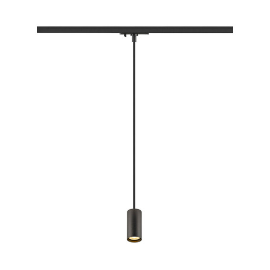 SLV 1011727 ENOLA 2.0 M, 1-Phasen Pendelleuchte, Single, GU10 MINI, PAR11, schwarz