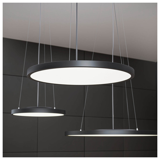 SLV 1011779 MEDO 2 Abhängeset, 1,5 m Pendellänge, Zentral, schwarz