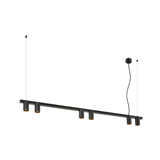 SLV 1011907 ENOLA 2.0 M, PD, Six, Long, QPAR51, Pendelleuchte, schwarz