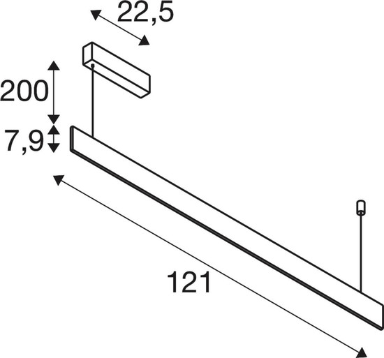 SLV 1011935 LINIUS 120, PD, Phase, Deckenrosette, Pendelleuchte, 2700K, 34W, 90°, messingfarben