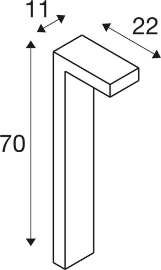 SLV 1012141 QUADRASYL PRO 70, Pole, DALI, Stehleuchte, IP65, 2200K / 2700K, 12W, anthrazit