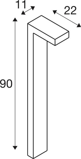 SLV 1012142 QUADRASYL PRO 90, Pole, DALI, Stehleuchte, IP65, 2200K / 2700K, 12W, anthrazit
