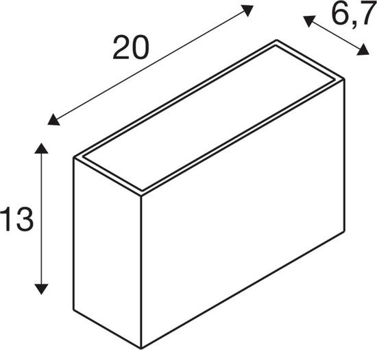 SLV 1012145 QUADRASYL PRO, WL, UP/DOWN, DALI, Wandaufbauleuchte, 2200K / 2700K, 12W, 23°, weiß