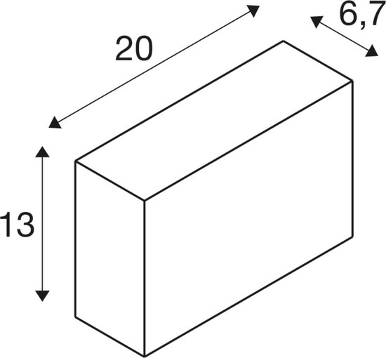 SLV 1012147 QUADRASYL PRO, WL, Einzel, DALI, ASYM, Wandaufbauleuchte, 2200K / 2700K, 12W, 138°, weiß