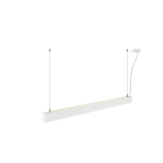 SLV 1012154 GLENOS 2.0, PD, 1,2M, DALI, UGR19, Pendelleuchte, Pendellänge 2m, 3000K, 38W, 80°, weiß