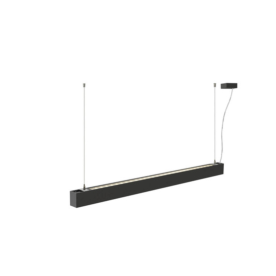 SLV 1012155 GLENOS 2.0, PD, 1,2M, DALI, UGR19, Pendelleuchte, Pendellänge 2m, 3000K, 38W, 80°, schwarz
