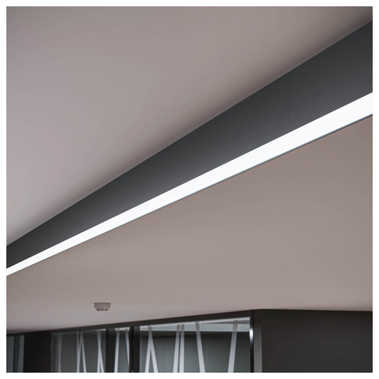 SLV 1012163 GLENOS 2.0, CL, 1,2M, DALI, UGR22, Deckenaufbauleuchte, 3000K, 17W, schwarz