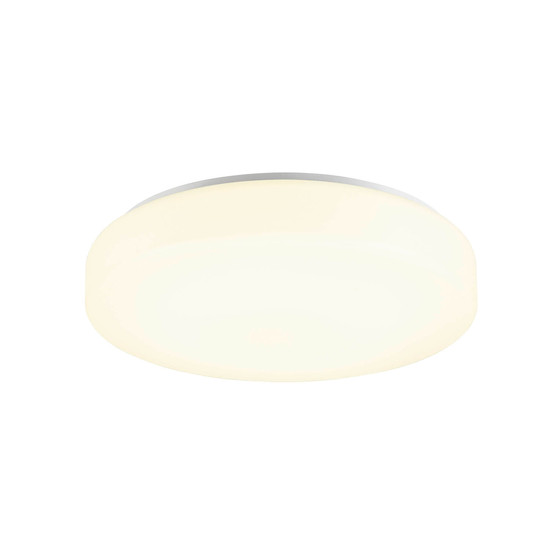 SLV 1012187 LIPSY 2.0 40, CW, Drum, Wand- und Deckenaufbauleuchte, 3000K / 4000K, 9/18W, 120°, weiß / milchig