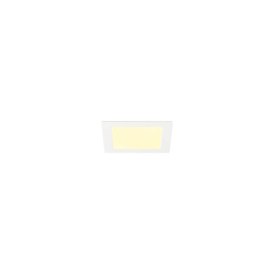 SLV 1012201 SENSER 2.0 18, RL, eckig, Phase, Deckeneinbauleuchte, 3000K / 4000K, 12W, 90°, weiß
