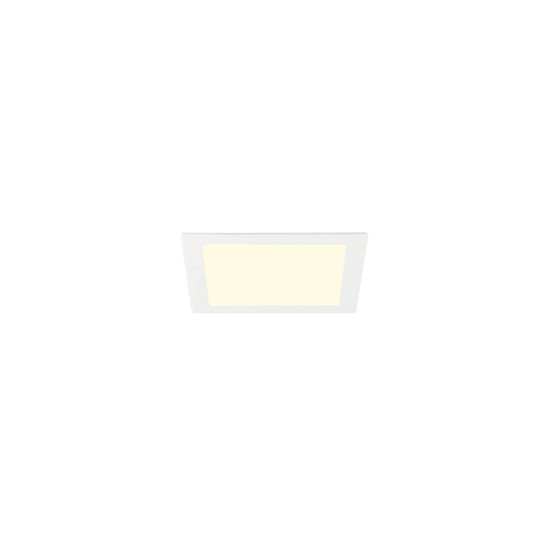 SLV 1012210 SENSER 2.0 24, RL, eckig, DALI, Deckeneinbauleuchte, 3000K / 4000K, 18W, 90°, weiß