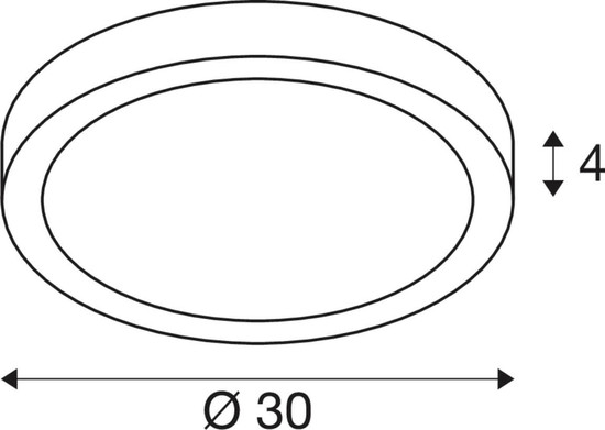 SLV 1012227 SENSER 2.0 30, CW, rund, DALI, Wand- und Deckenaufbauleuchte, 3000K / 4000K, 27W, 90°, weiß