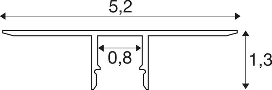 SLV 1012348 LEDSTRIP Profil Einbau, Fliese, XS