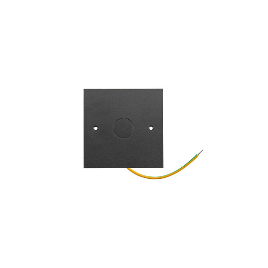 SLV 1012350 48V SYSTEM quadratische Abdeckplatte, L: 8,60cm, B: 8,60cm, H: 0,10cm, schwarz