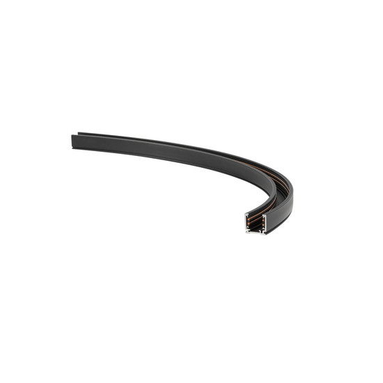 SLV 1012415 48V SYSTEM TRACK, gebogene Aufputz-Stromschiene, RADIUS 50CM, links, DALI, schwarz