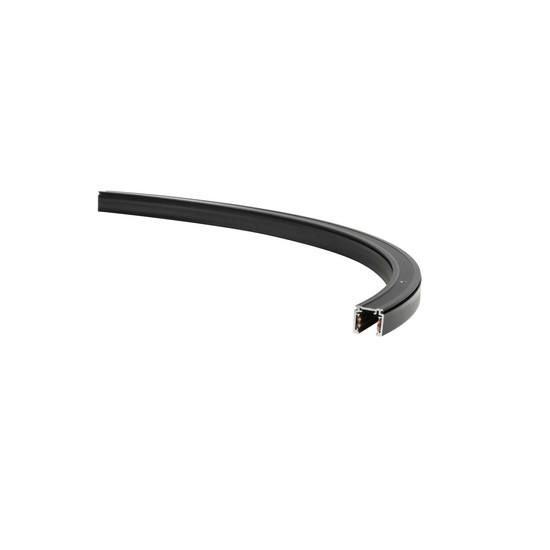 SLV 1012415 48V SYSTEM TRACK, gebogene Aufputz-Stromschiene, RADIUS 50CM, links, DALI, schwarz