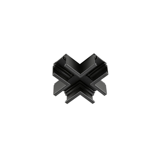 SLV 1012458 48V SYSTEM, X-Verbinder, mechanisch, für Aufbaustromschiene Standard, X-Verbinder, schwarz