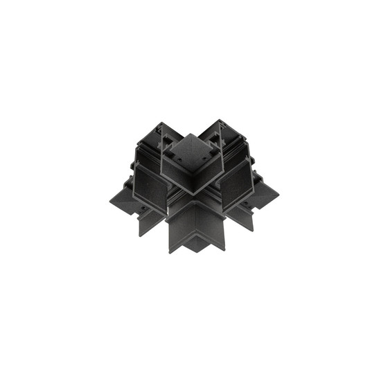 SLV 1012462 48V SYSTEM, X-Verbinder, mechanisch, für Einbaustromschiene tief, X-Verbinder, schwarz