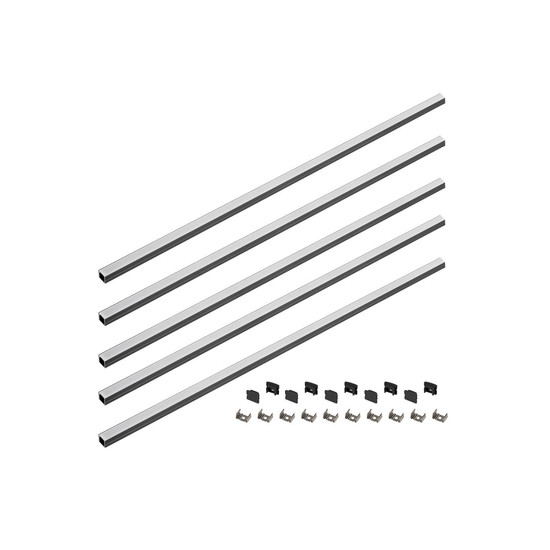 SLV 1012477 LEDSTRIP Set, Profil Aufbau + Diffusor 5*1M, S, schwarz