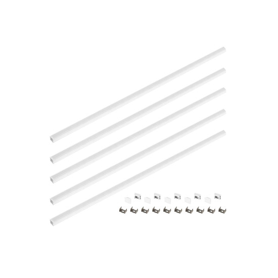 SLV 1012478 LEDSTRIP Set, Profil Aufbau + Diffusor 5*1M, S, weiß