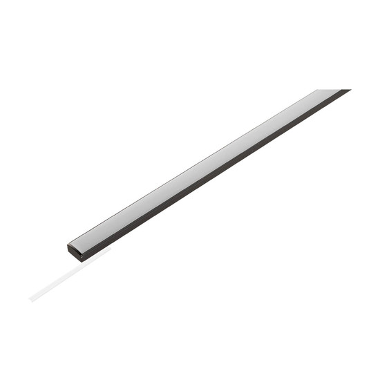SLV 1012479 LEDSTRIP Set, Profil Aufbau flach + Diffusor 5*1m, S, schwarz
