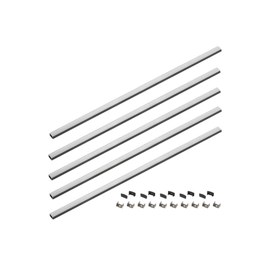 SLV 1012479 LEDSTRIP Set, Profil Aufbau flach + Diffusor 5*1m, S, schwarz
