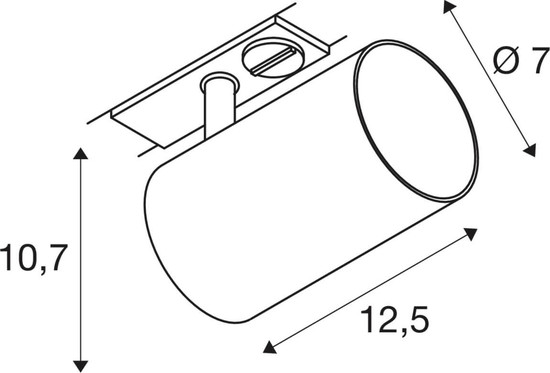 SLV 1012499 ASTO TUBE Smart Set, 1PH., GU10, PAR16, ZIGBEE, TW, 1-Phasen Spot, weiß