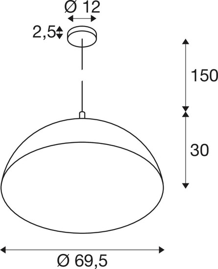 SLV 1012530 FORCHINI 70 Smart Set, PD, E27, A60, ZIGBEE, RGBW, Pendelleuchte, schwarz