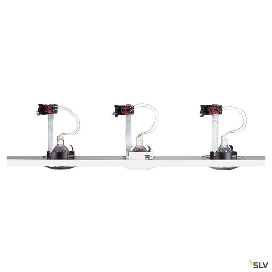 SLV 111021 DOLIX OUT, Outdoor Einbauleuchte, QPAR51, IP44, rund, weiß, max. 35W, inkl. Clipfedern