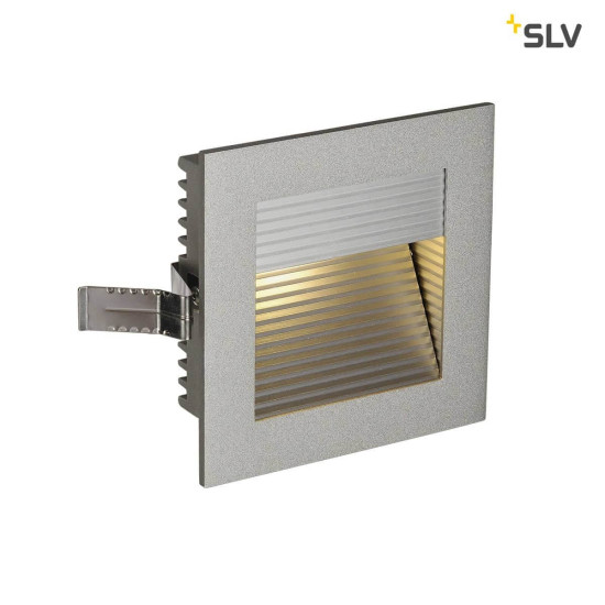 SLV 111292 FRAME CURVE LED Einbauleuchte eckig silbergrau warmweisse