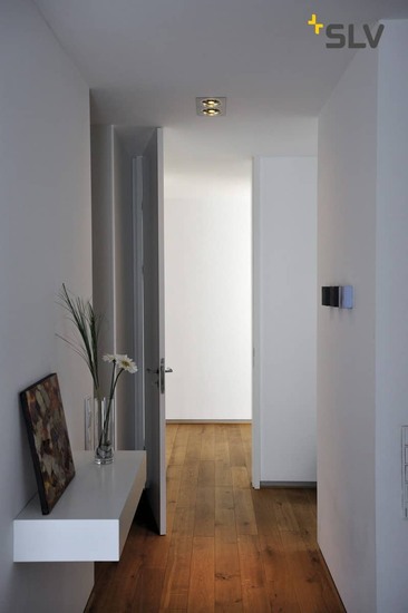 SLV 111382 NEW TRIA II ES111 Downlight rechteckig alu brushed GU10 max. 2x75W inkl. Clipfedern