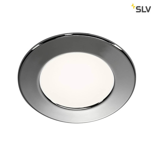 SLV 112222 Downlight DL 126 LED rund chrom 3W LED warmweiss 12V
