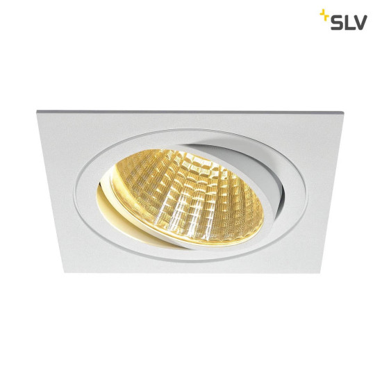 SLV 114281 NEW TRIA LED DL SQUARE Set mattweiss 25W 30° 2700K inkl. Treiber Clipfed.