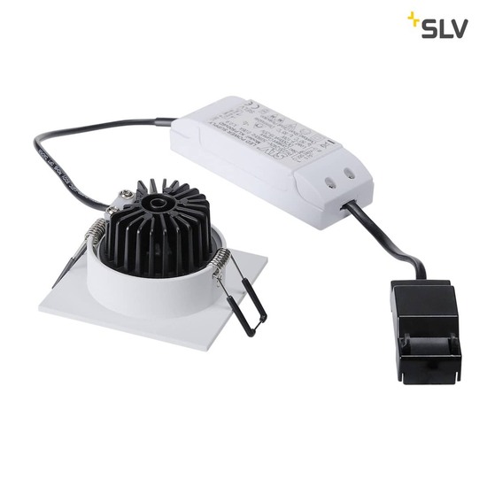 SLV 114431 PATTA-I Deckeneinbauleuchte eckig mattweiss 38° 3000K inkl. Treiber