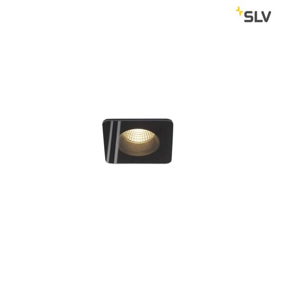 SLV 114450 PATTA-F Deckeneinbauleuchte eckig mattschwarz 38° 3000K inkl. Treiber