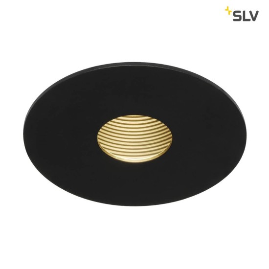 SLV 114480 H-LIGHT ROUND HOLE mattschwarz 12W 20° 2700K inkl. Treiber Clipfeder