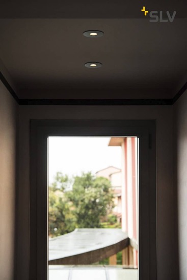 SLV 114480 H-LIGHT ROUND HOLE mattschwarz 12W 20° 2700K inkl. Treiber Clipfeder