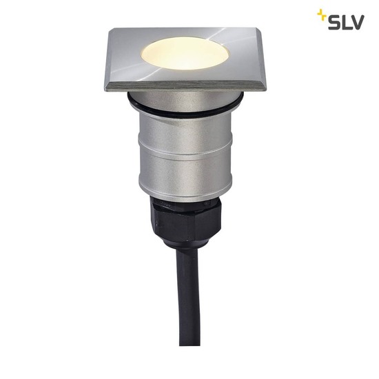 SLV 228342 POWER TRAIL-LITE square Edelstahl 1W LED 3000K IP67