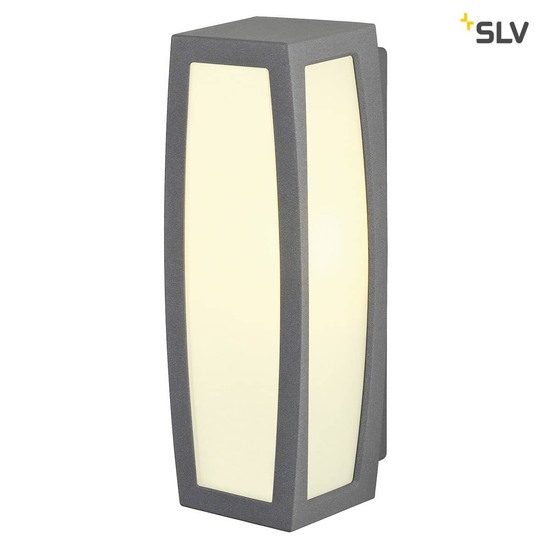 SLV 230085 MERIDIAN BOX Wandleuchte anthrazit E27 max. 25W mit Sensor