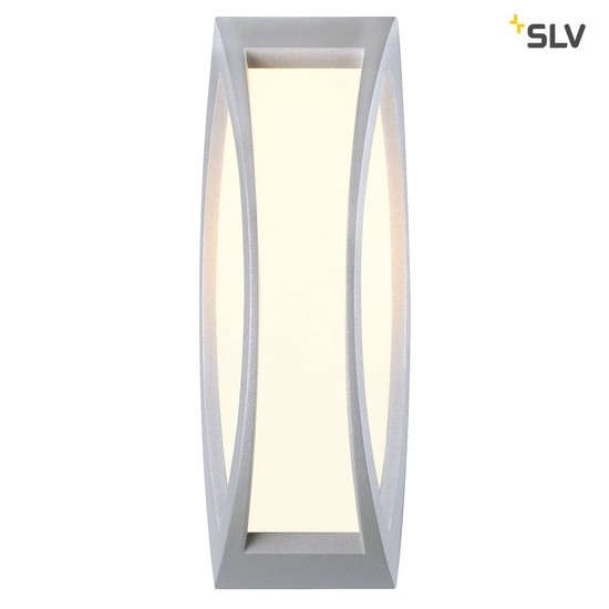 SLV 230444 MERIDIAN 2 Wandleuchte silbergrau E27 ESL max. 25W IP54