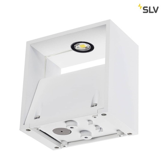 SLV 232101 LOGS WALL Wandleuchte eckig weiss 6W LED warmweiss