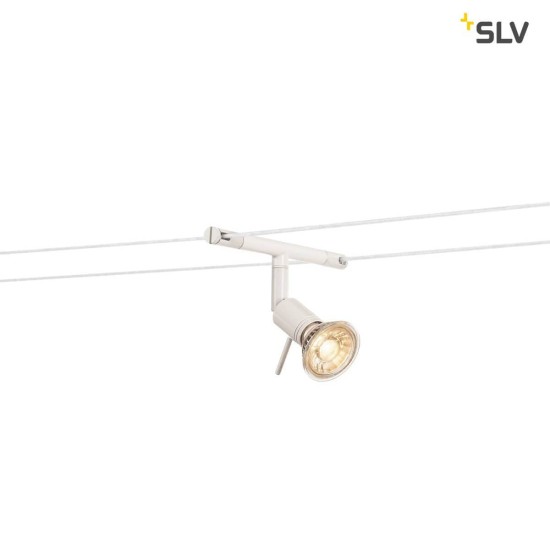 SLV 139101 SYROS Seilleuchte für TENSEO Niedervolt-Seilsystem QR-C51 weiß