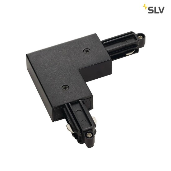 SLV 143050 Eckverbinder für 1-Phasen HV-Stromschiene Aufbauversion schwarz Erde aussen