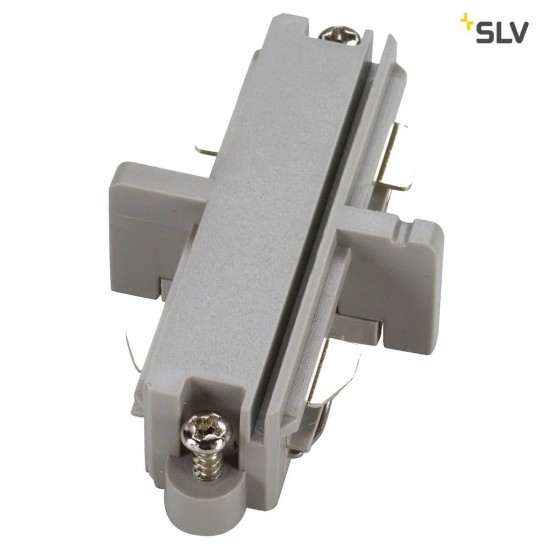 SLV 143092 Längsverbinder für 1-Phasen HV-Stromschiene silbergrau elektrisch