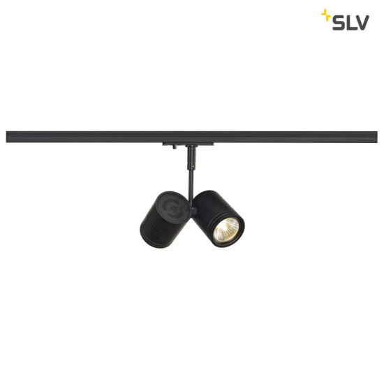 SLV 143430 BIMA II Leuchtenkopf schwarz 2xGU10 max. 50W inkl. 1P.-Adapter