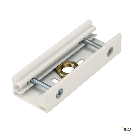 SLV 145601 STOSSSTELLENVERBINDER, für EUTRAC Hochvolt 3Phasen-Aufbauschiene, M13-Gewinde, weiß