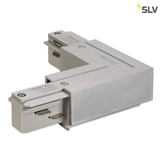 SLV 145684 EUTRAC L-Verbinder Erde innen silbergrau