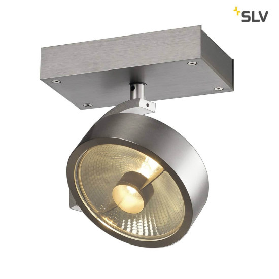 SLV 147306 KALU 1 QPAR Deckenleuchte alu-gebürstet ES111 max. 75W