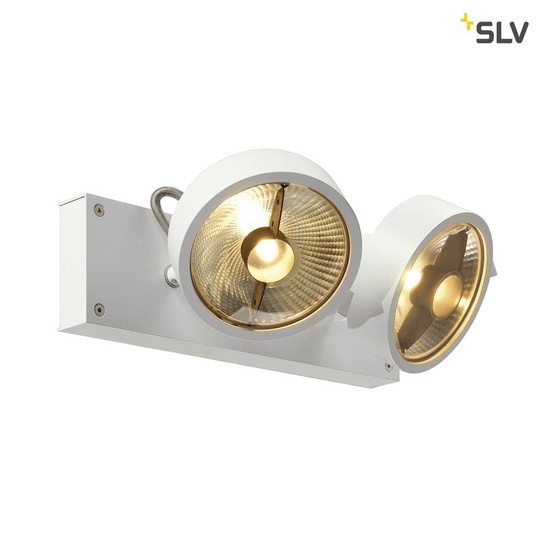 SLV 147311 KALU 2 QPAR Deckenleuchte mattweiss ES111 max. 2x75W