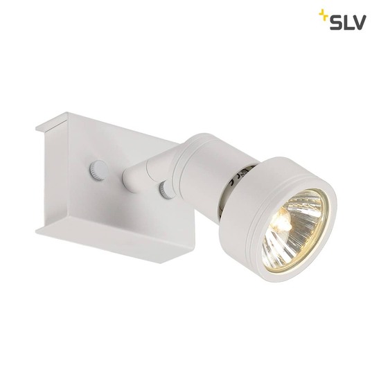 SLV 147361 PURI 1 Deckenleuchte mattweiss 1xGU10 max. 1x50W mit Decoring